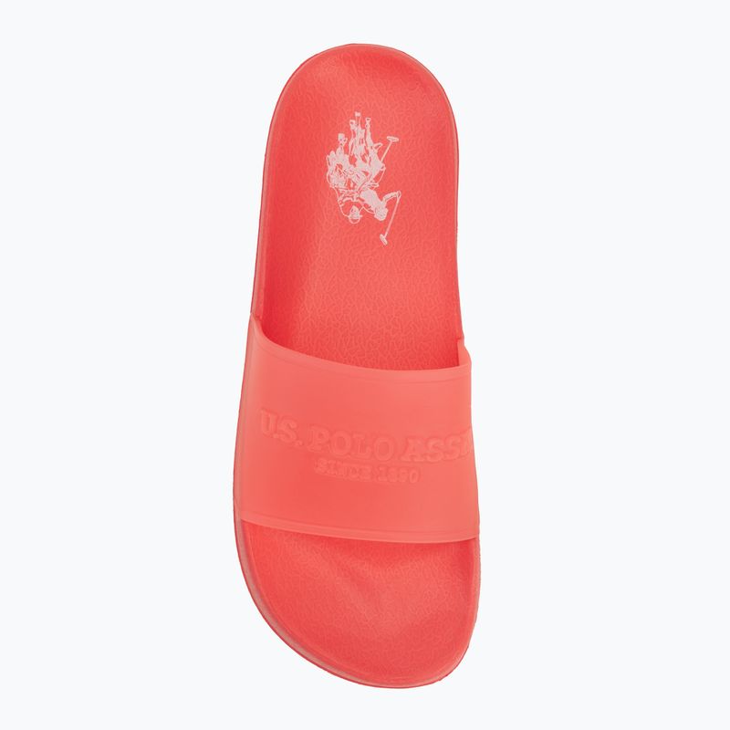 Klapki damskie U.S. Polo Assn. AMAMI009A coral 5