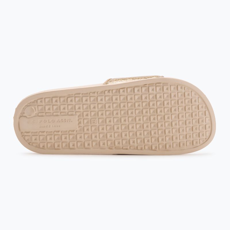 Klapki damskie U.S. Polo Assn. IVY002A gold 4
