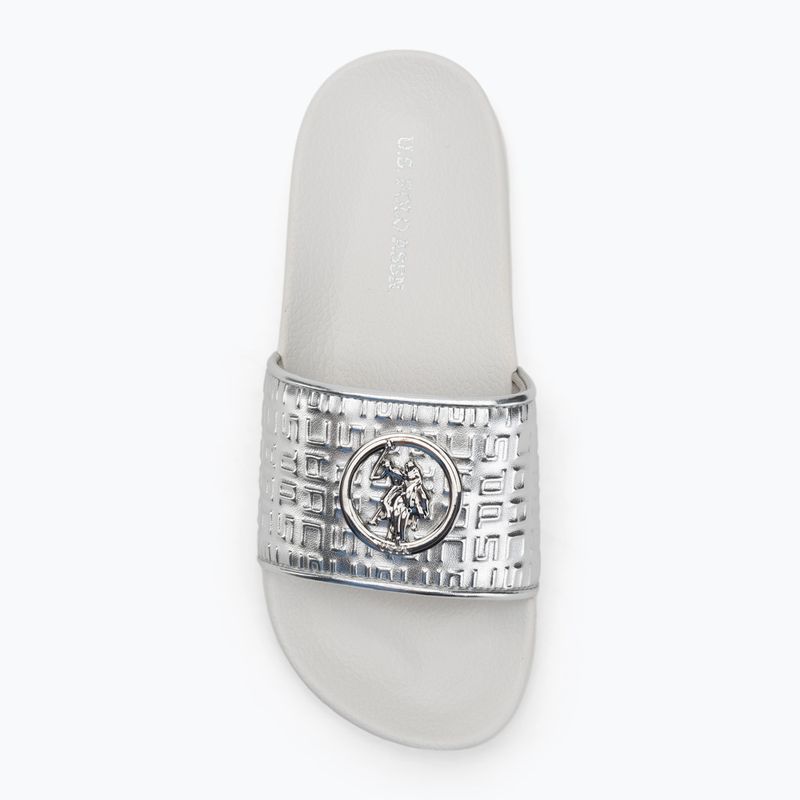 Klapki damskie U.S.Polo Assn IVY002B silver 5