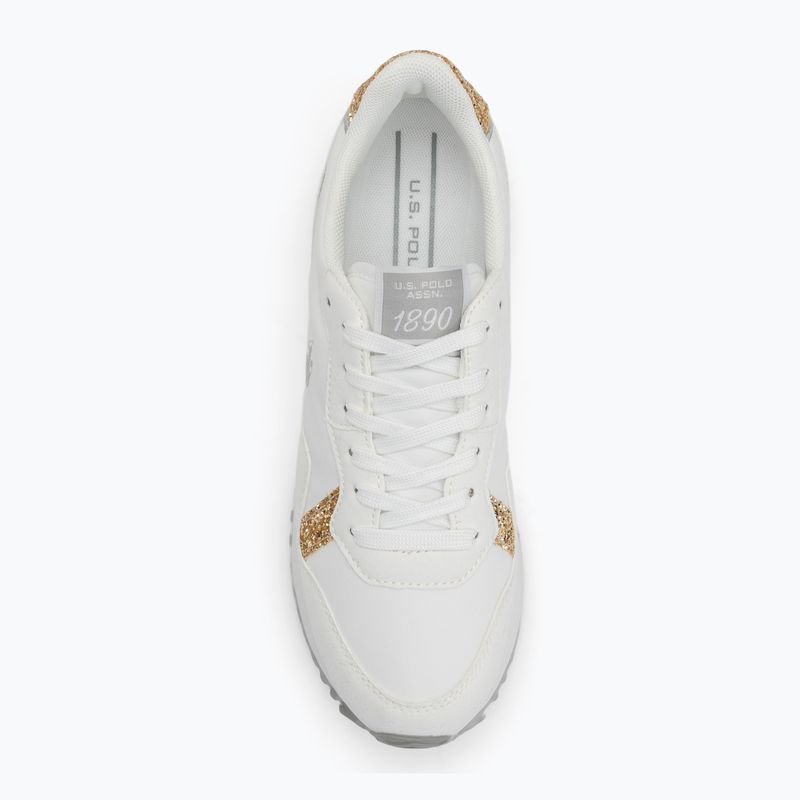 Buty damskie U.S. Polo Assn. BAYLE003C white/gold 5