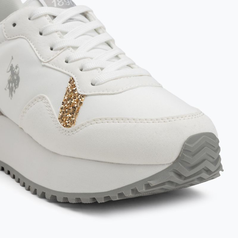 Buty damskie U.S. Polo Assn. BAYLE003C white/gold 7