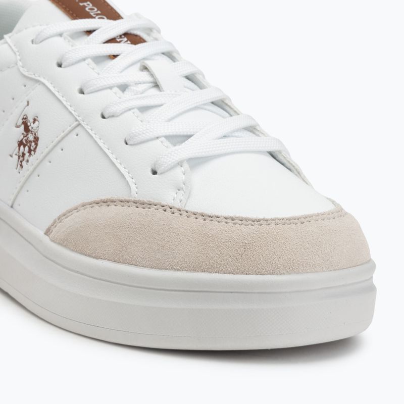 Buty męskie U.S. Polo Assn. CODY003B white/light brown 7