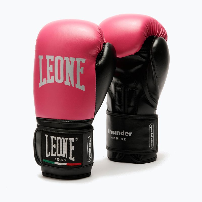 Rękawice bokserskie dziecięce LEONE 1947 Thunder Jr fuchsia