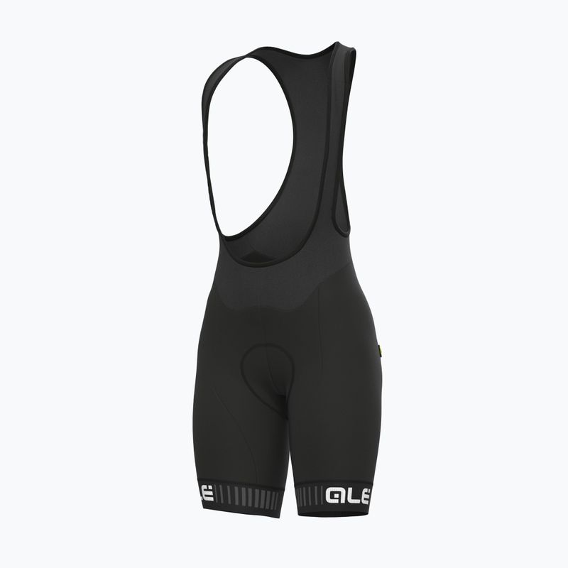 Spodenki rowerowe damskie Alé Traguardo Bibshorts black/white