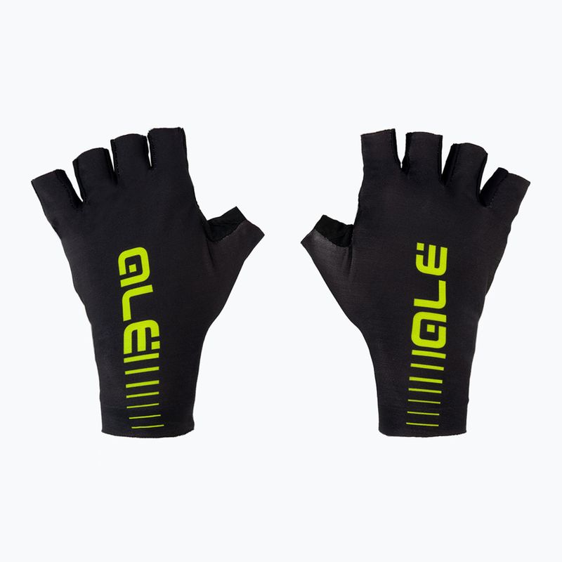 Rękawiczki rowerowe Alé Sun Select black/fluo yellow