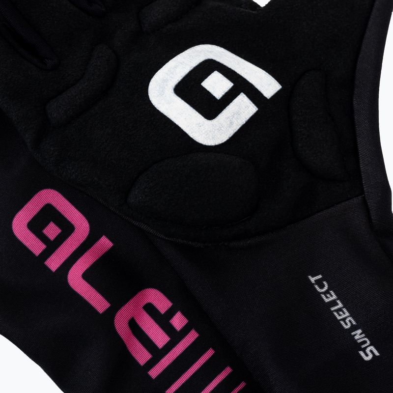 Rękawiczki rowerowe Alé Sun Select black/fluo pink 3