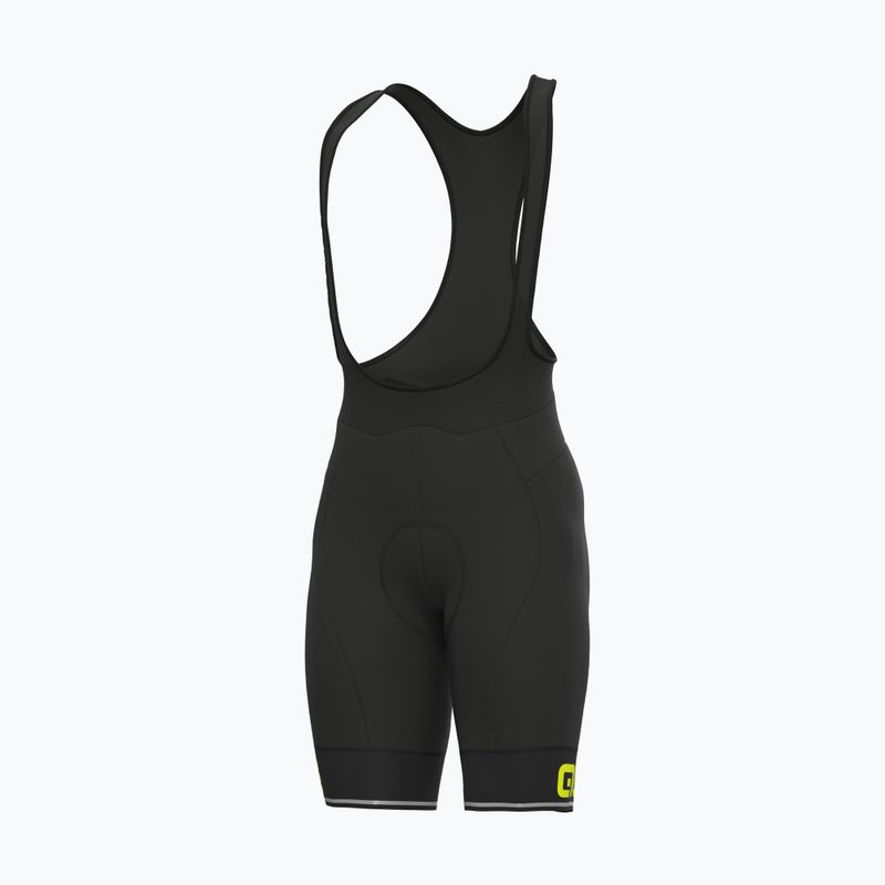 Spodenki rowerowe męskie Alé Corsa Bibshorts black/fluo yellow 5