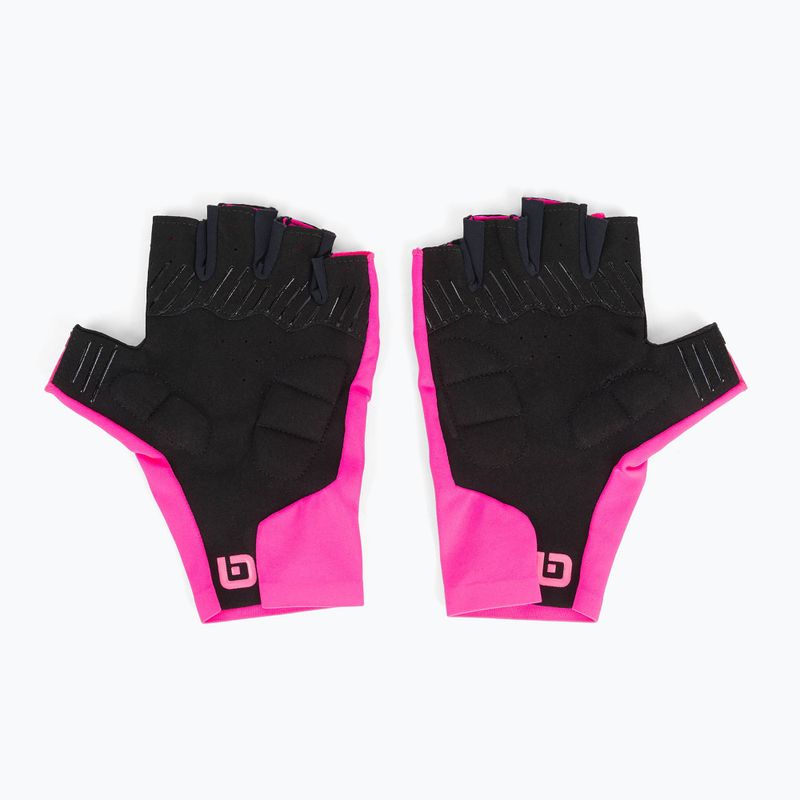 Rękawiczki rowerowe Alé Velocissimo fluo pink/black 2