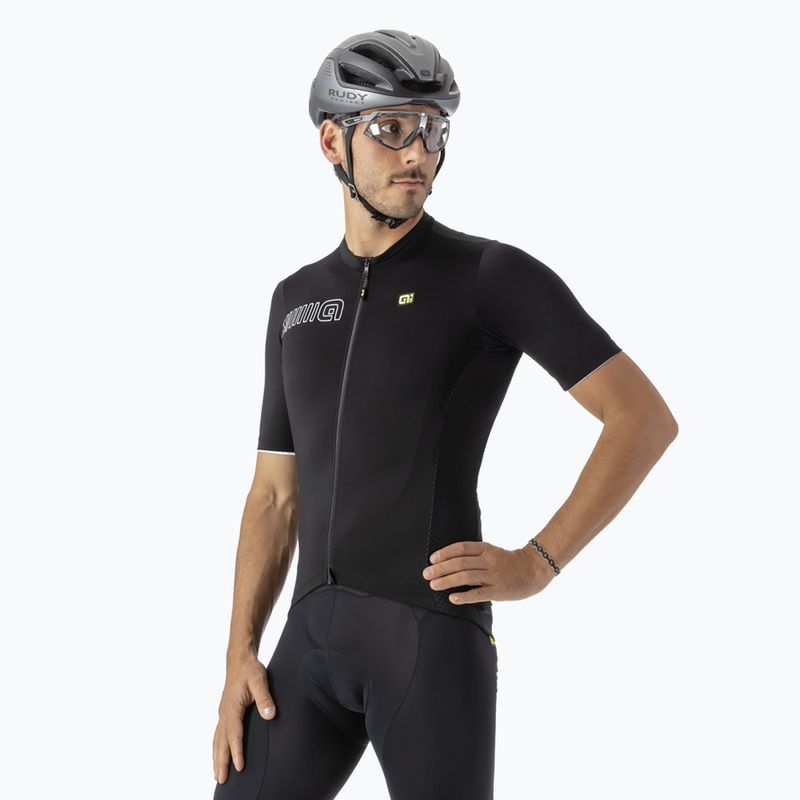 Koszulka rowerowa męska Alé Color Block black