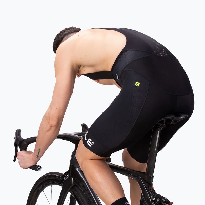 Spodenki rowerowe męskie Alé Agonista Plus Bibshort black/white 2