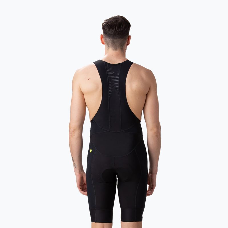 Spodenki rowerowe męskie Alé Agonista Plus Bibshort black/white 3