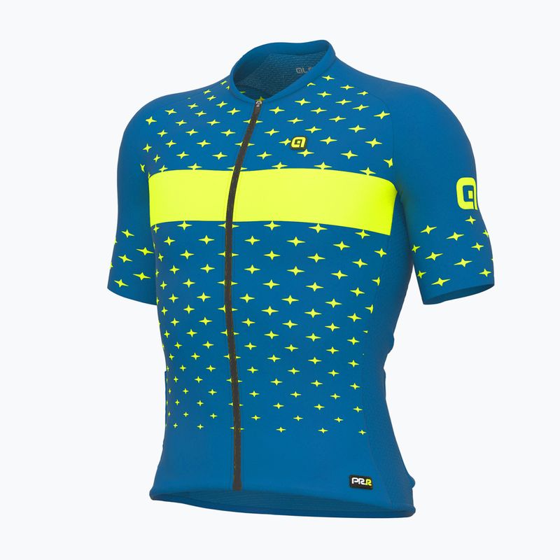 Koszulka rowerowa męska Alé Stars petrol fluo yellow 9