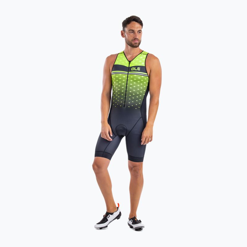 Kombinezon triathlonowy męski Alé Stars fluo yellow/black
