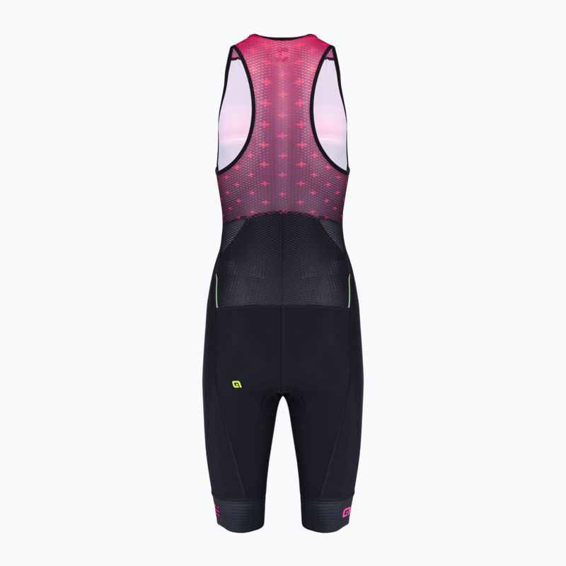 Kombinezon triathlonowy damski Alé Donnastars black/strawberry 2