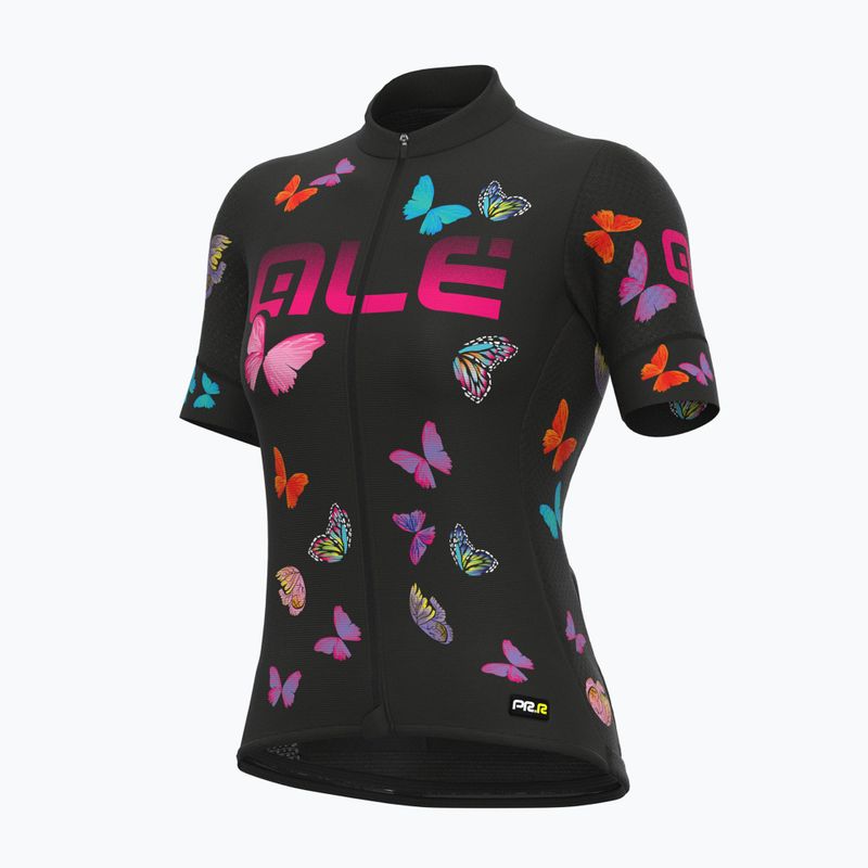 Koszulka rowerowa damska Alé Butterfly black