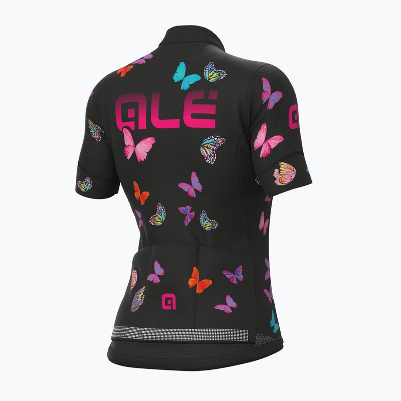 Koszulka rowerowa damska Alé Butterfly black 2