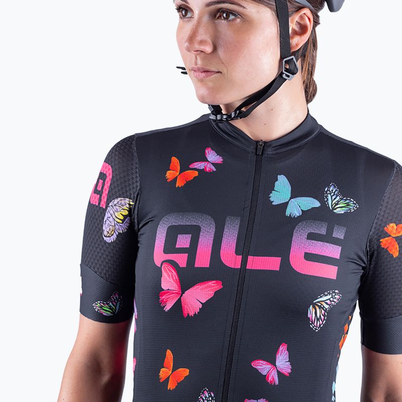 Koszulka rowerowa damska Alé Butterfly black 5