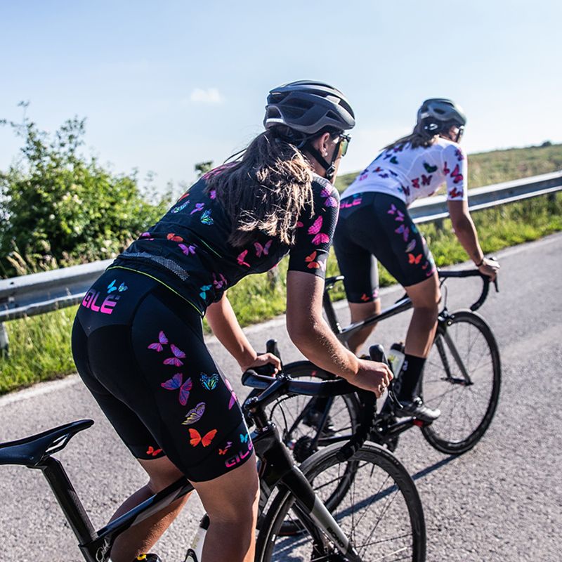Koszulka rowerowa damska Alé Butterfly black 10
