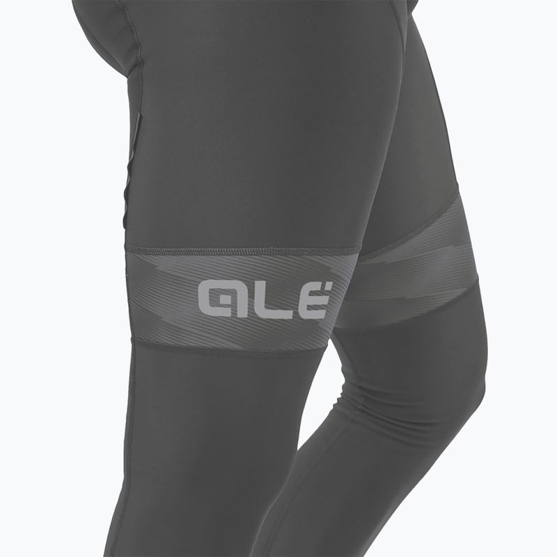 Spodnie rowerowe męskie Alé Mild Bibtights black/charcoal grey 4