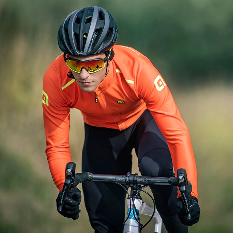 Kurtka rowerowa męska Alé K-Tornado 2.0 fluo orange 8