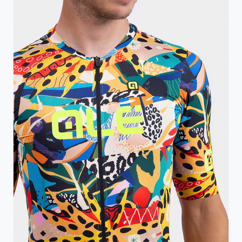 Koszulka rowerowa męska Alé Kenya yellow 3