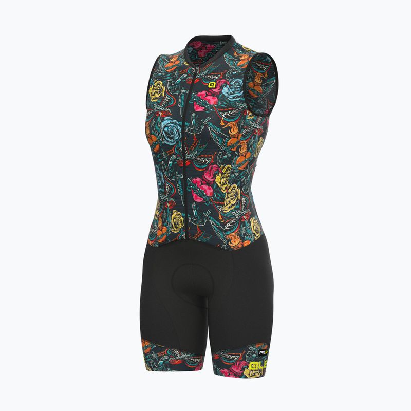 Kombinezon triathlonowy damski Alé Body SM Donna Tattoo grey