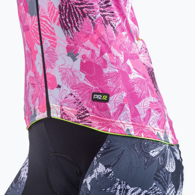 Koszulka rowerowa damska Alé Amazzonia fluo pink 4