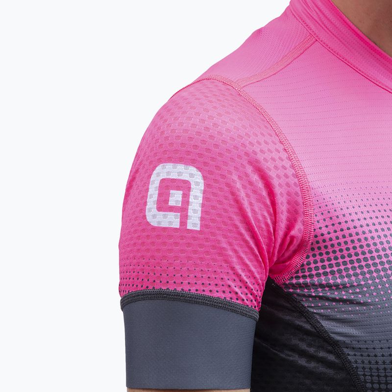 Koszulka rowerowa damska Alé Gradient fluo pink 6
