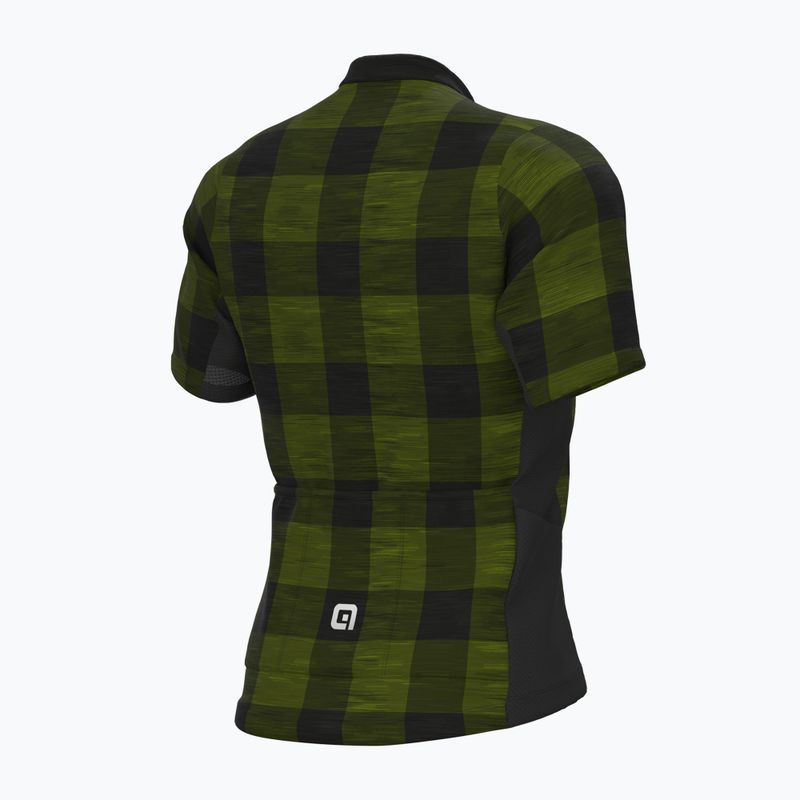 Koszulka rowerowa męska Alé Scottish green 6