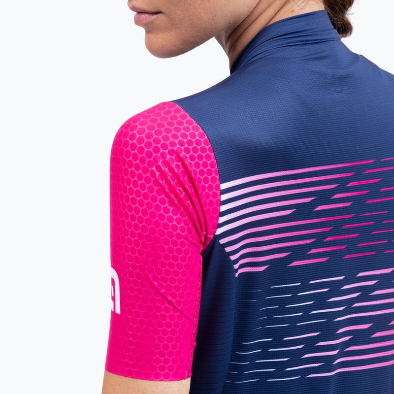 Koszulka rowerowa damska Alé Logo fucsia 4