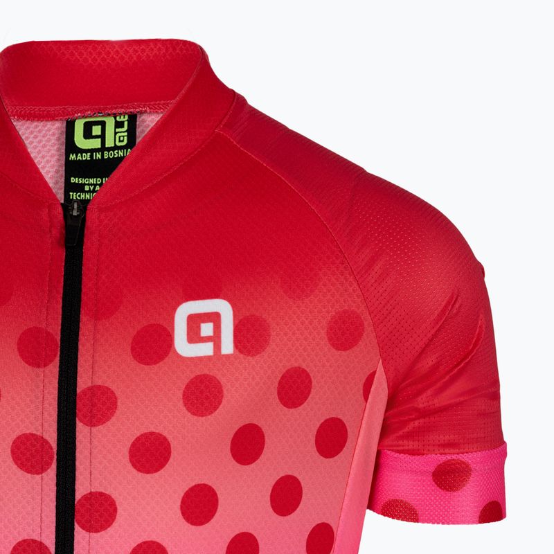 Koszulka rowerowa dziecięca Alé Bubble strawberry 3