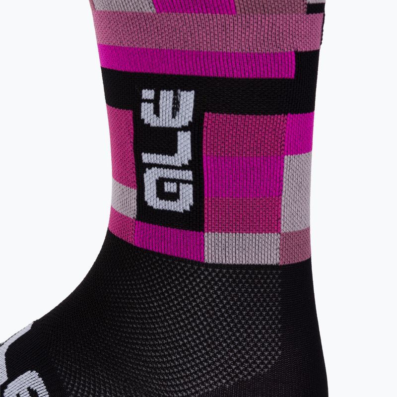 Skarpety Alé Q-Skin 16 cm Match fucsia 3