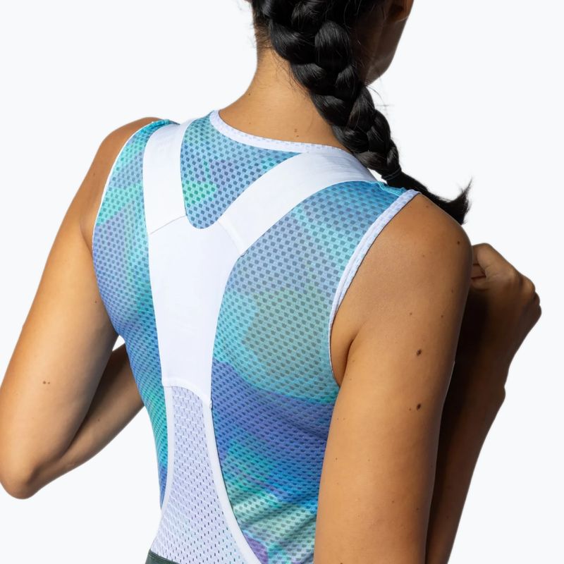 Spodenki rowerowe damskie Alé Magic Colour Bibshorts forest green 4