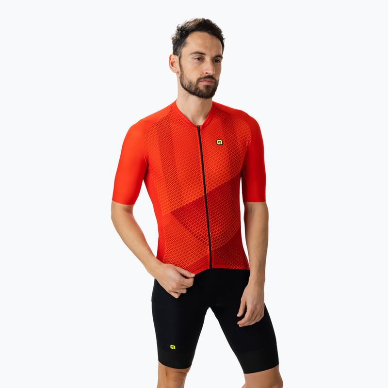 Koszulka rowerowa męska Alé Web red 2