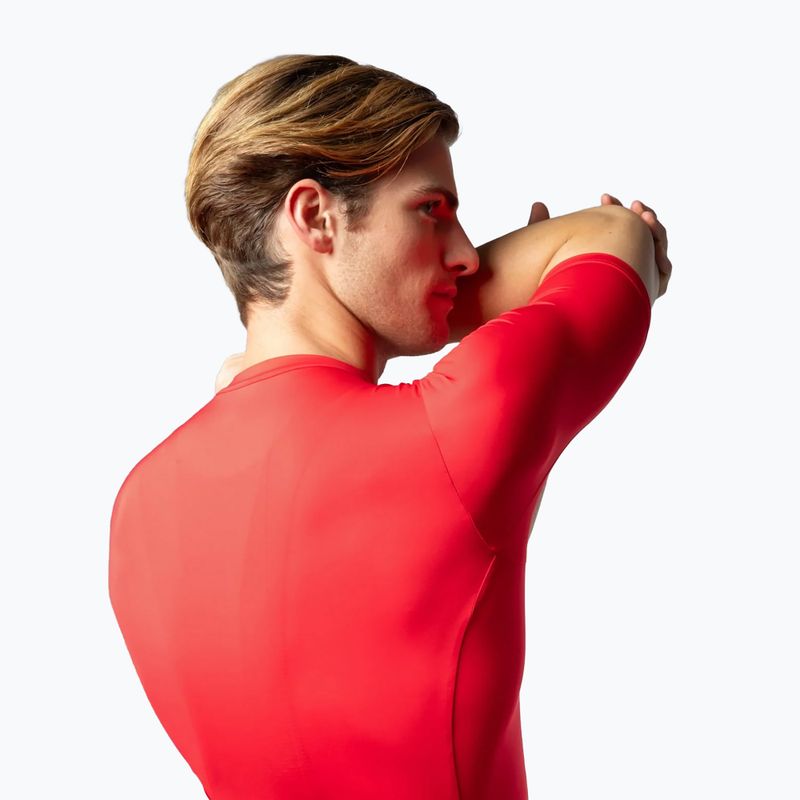 Koszulka rowerowa męska Alé Color Block red 4