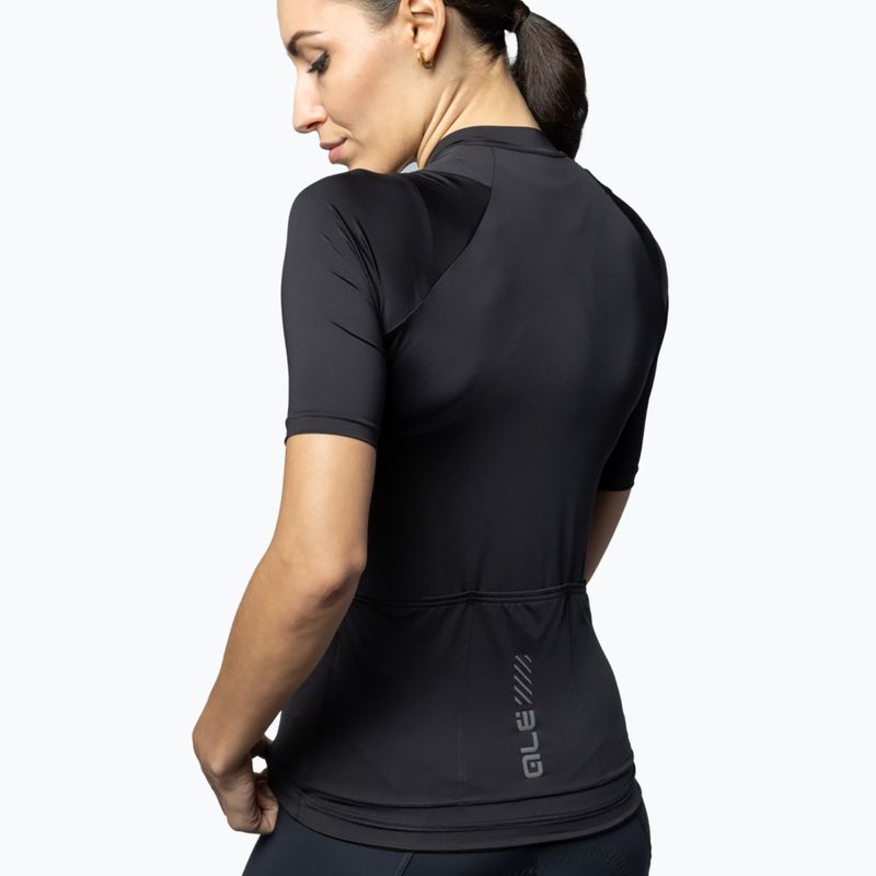 Koszulka rowerowa damska Alé Color Block black 3