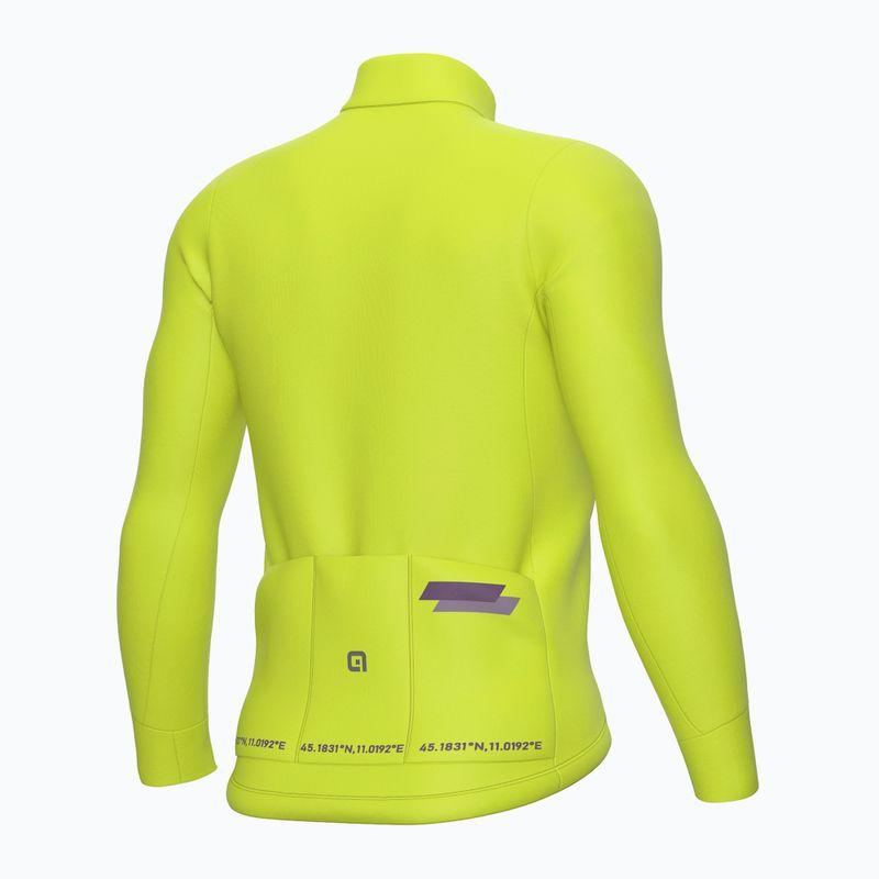 Bluza rowerowa męska Alé Follow Me acid green 7