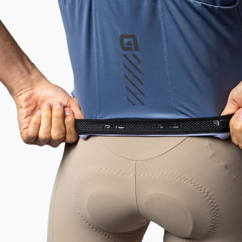 Koszulka rowerowa męska Alé Color Block steel blue 6