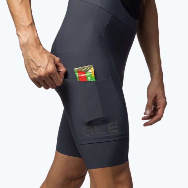 Spodenki rowerowe męskie Alé Gravel Pro Bibshorts titanium 6