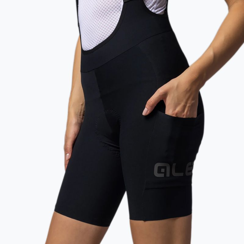 Spodenki rowerowe damskie Alé Gravel Pro Bibshorts black 5