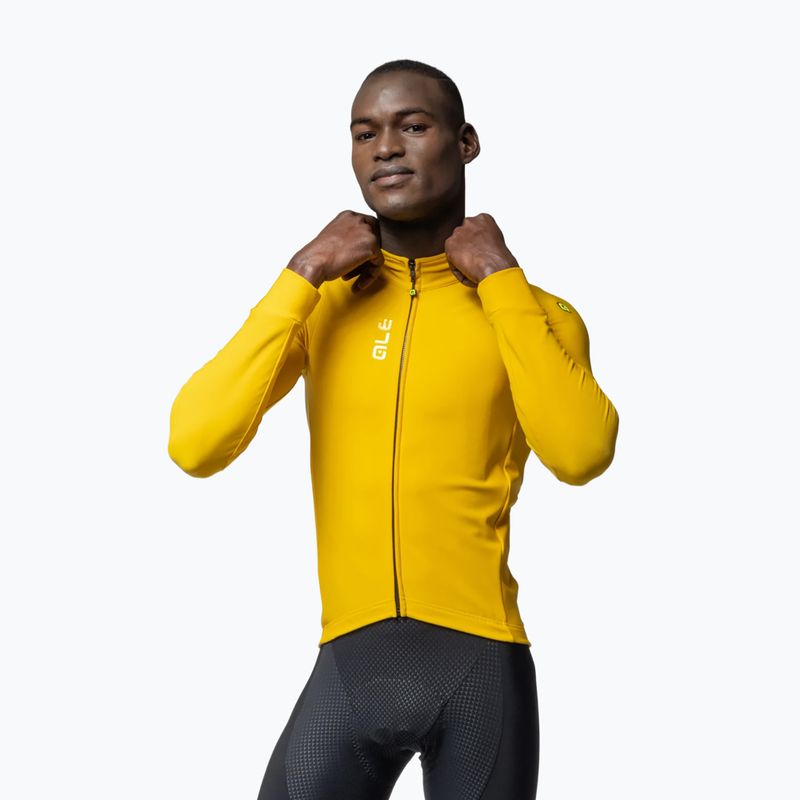 Bluza rowerowa męska Alé Fondo 3.0 LS Jersey zenzero/ginger