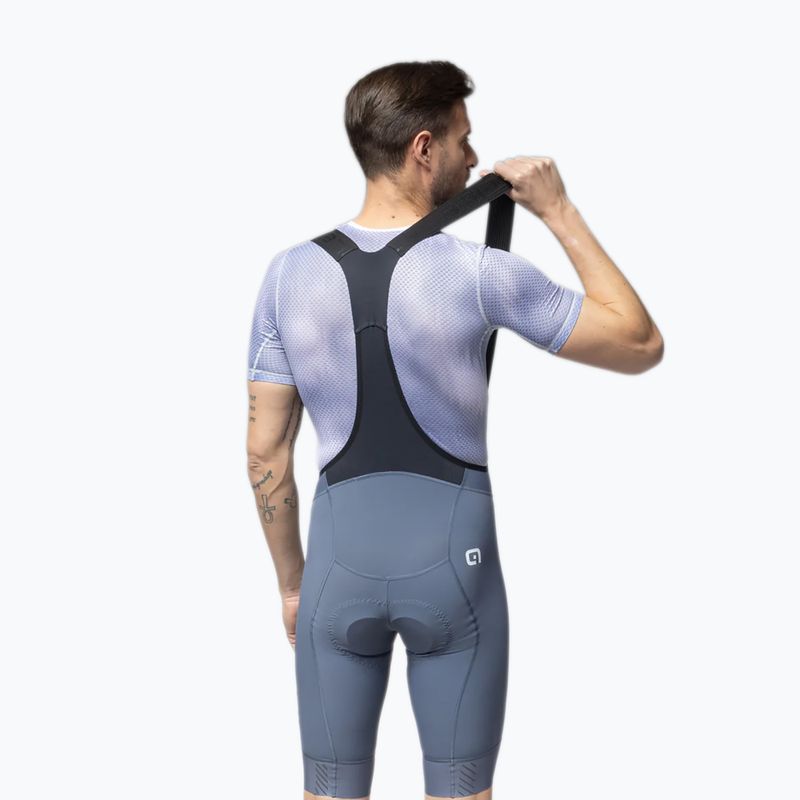 Spodenki rowerowe męskie Alé Magic Colour Bibshorts steel 2