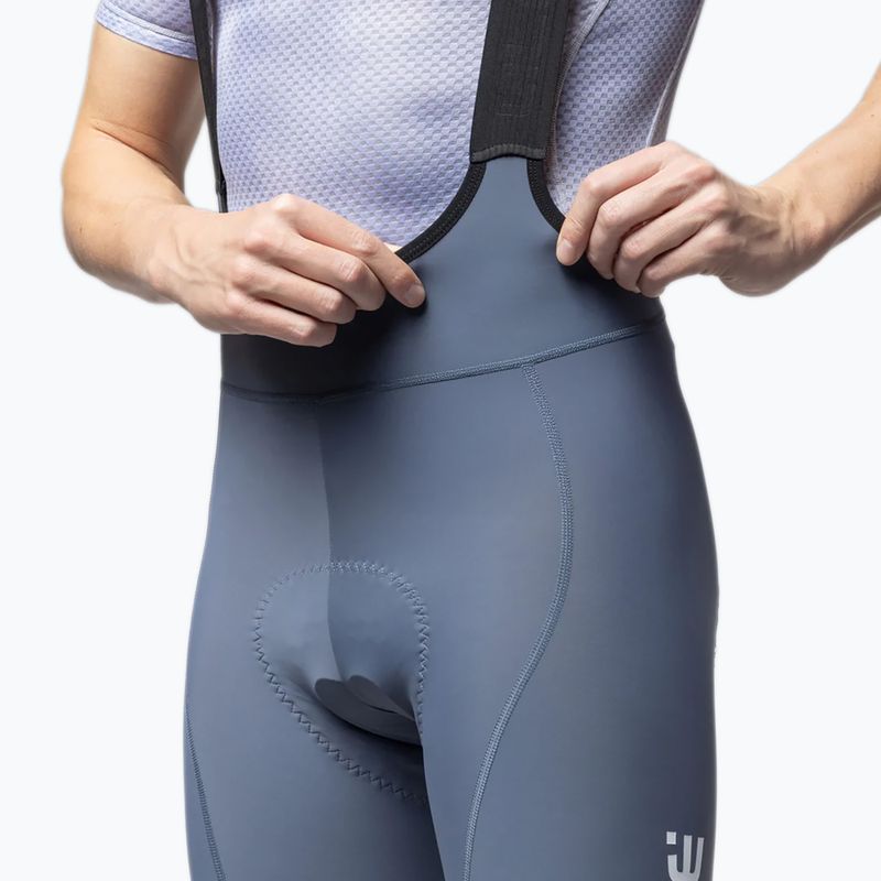 Spodenki rowerowe męskie Alé Magic Colour Bibshorts steel 3