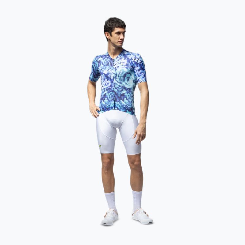 Koszulka rowerowa męska Alé Clorofilla blue combo 2