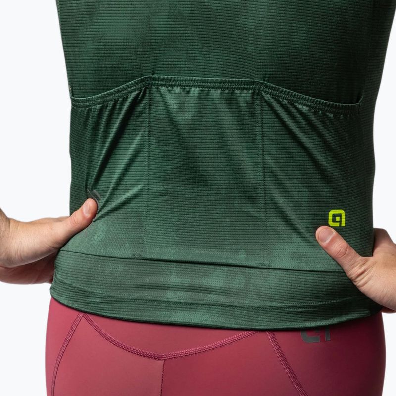 Koszulka rowerowa męska Alé Deep dark green 6