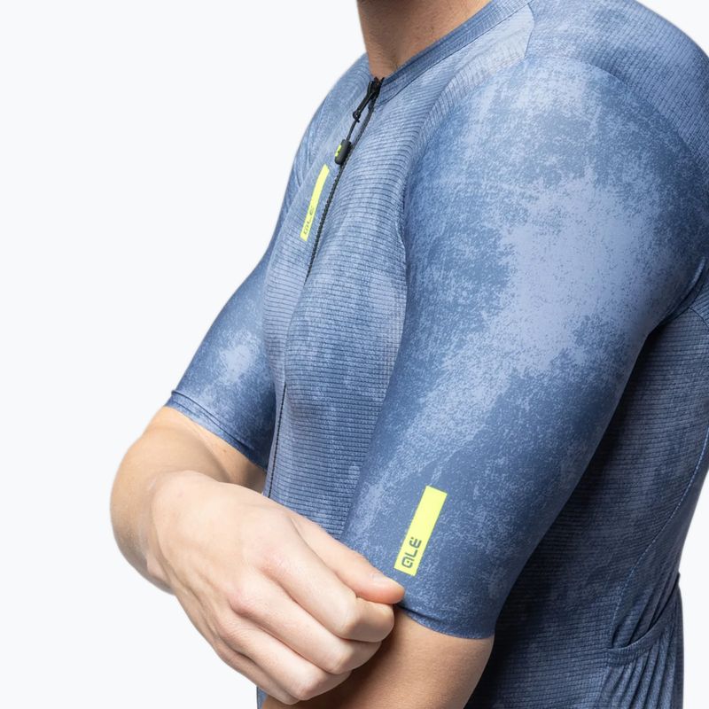 Koszulka rowerowa męska Alé Deep powder blue 4