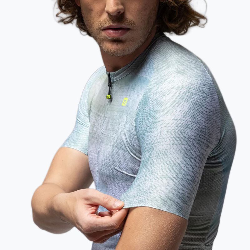 Koszulka rowerowa męska Alé Traccia white 4