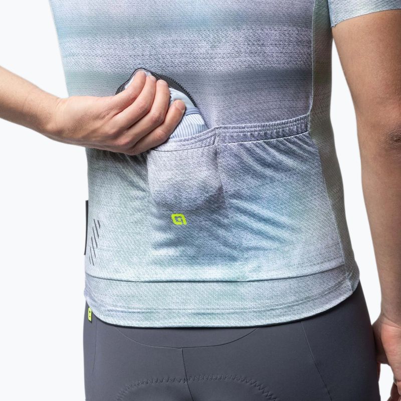 Koszulka rowerowa męska Alé Traccia white 5