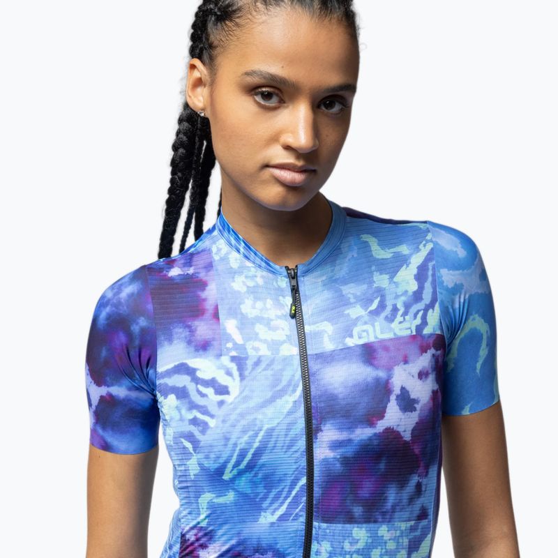 Koszulka rowerowa damska Alé Linfa blue combo 4