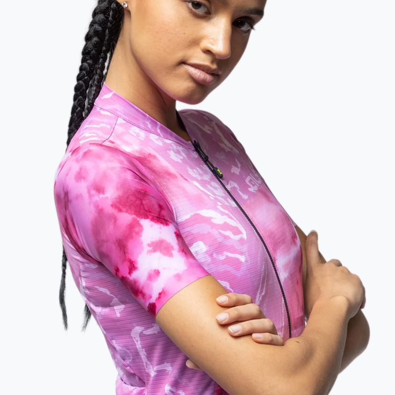 Koszulka rowerowa damska Alé Linfa pink combo 4